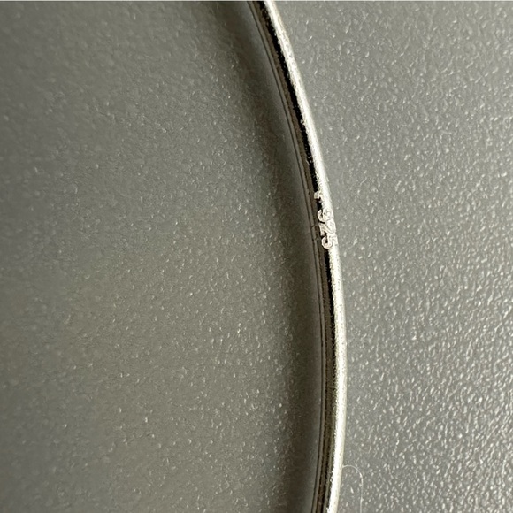 Sterling Silver Endless Hoop Earrings 40mm - Picture 6 of 10